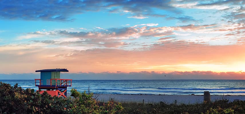 Apple sunset beach