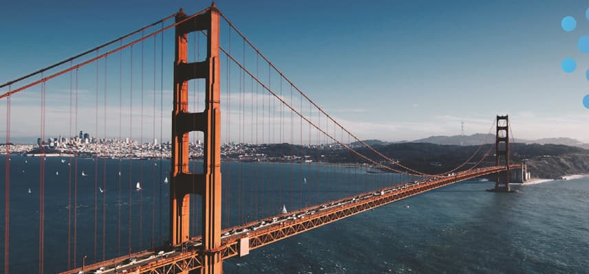Golden Gate Bridge aerial view